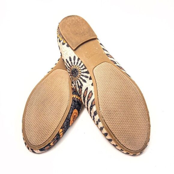 Zigi Soho Sprite Fabric Flats Peacock Sz 6.5 - Picture 7 of 9